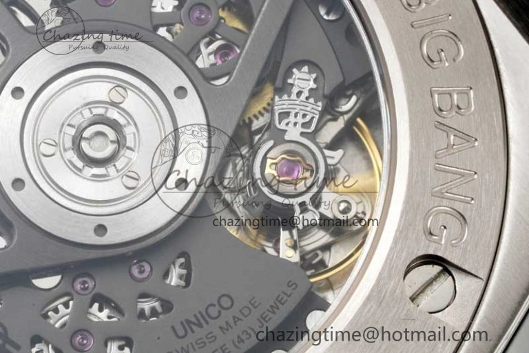 WeatherProof Big Bang Unico Rainbow King SS 45mm ZF 1:1 Best Edition on Rainbow Gummy Strap A 6778