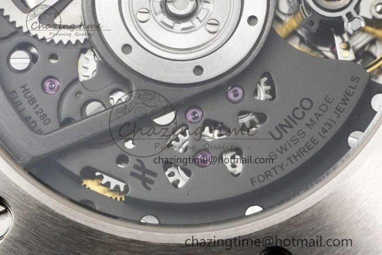 WeatherProof Big Bang Unico Rainbow King SS 45mm ZF 1:1 Best Edition on Rainbow Gummy Strap A 6778