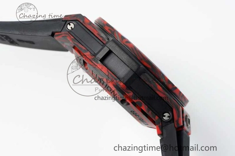 Big Bang Unico Red Carbon TWF Best Edition Skeleton Dial on Black Rubber Strap A HighQuality 6766
