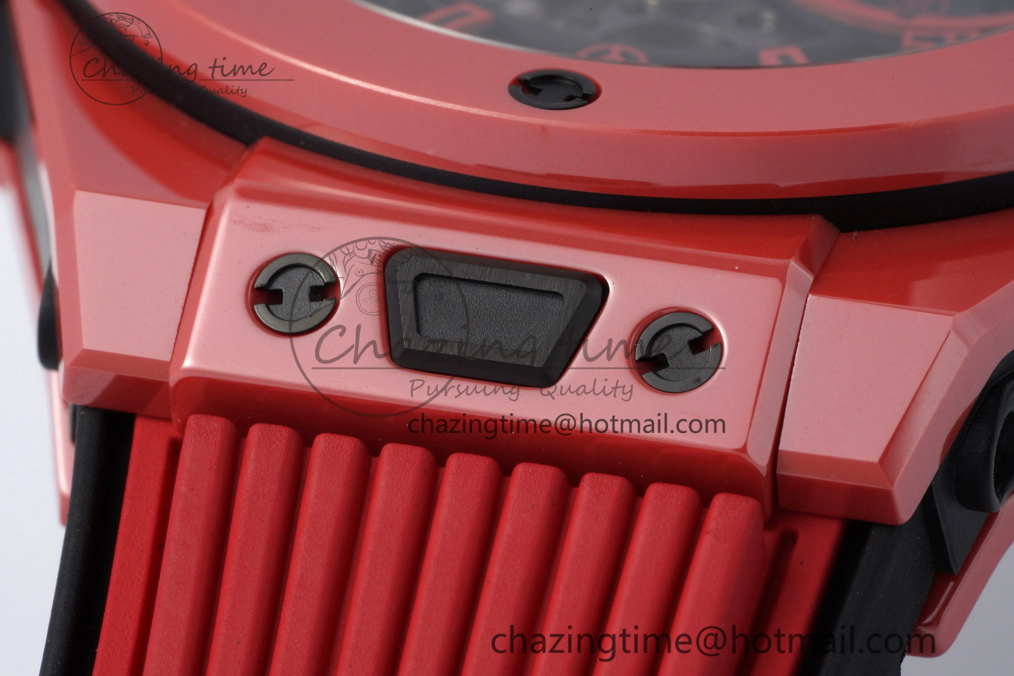 Big Bang Unico Red Magic Ceramic BBF 1:1 Best Edition Skeleton Dial on Red Rubber Strap A Breathable 6753