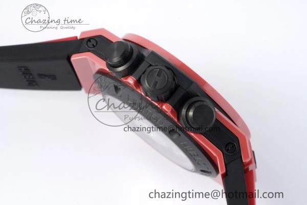 Big Bang Unico Red Magic Ceramic BBF 1:1 Best Edition Skeleton Dial on Red Rubber Strap A Breathable 6753