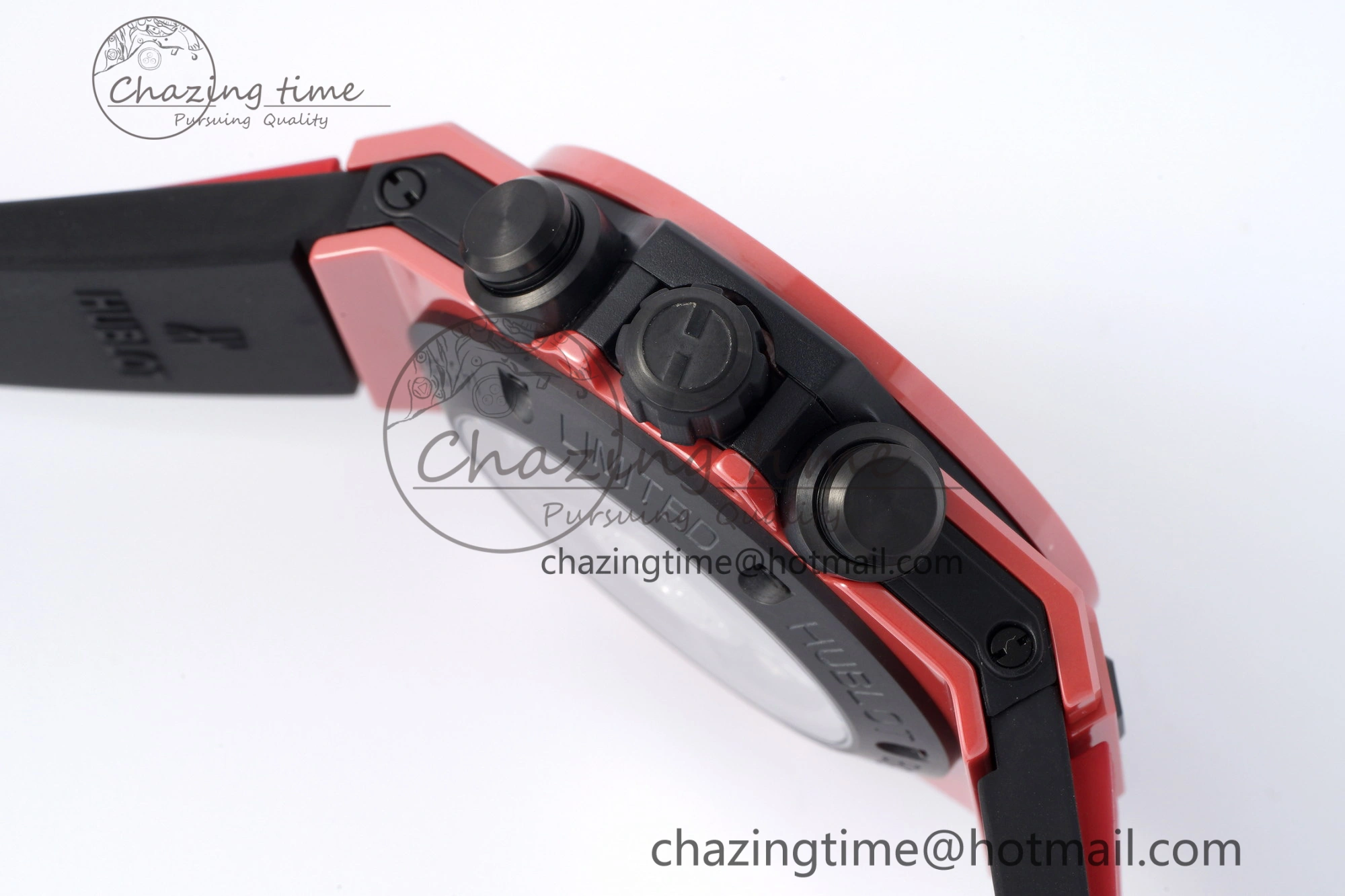 Big Bang Unico Red Magic Ceramic BBF 1:1 Best Edition Skeleton Dial on Red Rubber Strap A Breathable 6753