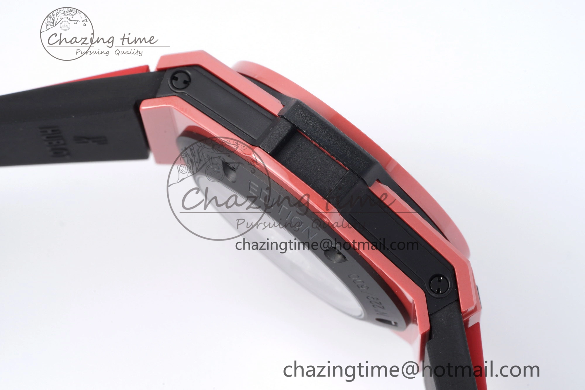 Big Bang Unico Red Magic Ceramic BBF 1:1 Best Edition Skeleton Dial on Red Rubber Strap A Breathable 6753