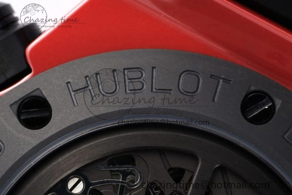Big Bang Unico Red Magic Ceramic BBF 1:1 Best Edition Skeleton Dial on Red Rubber Strap A Breathable 6753