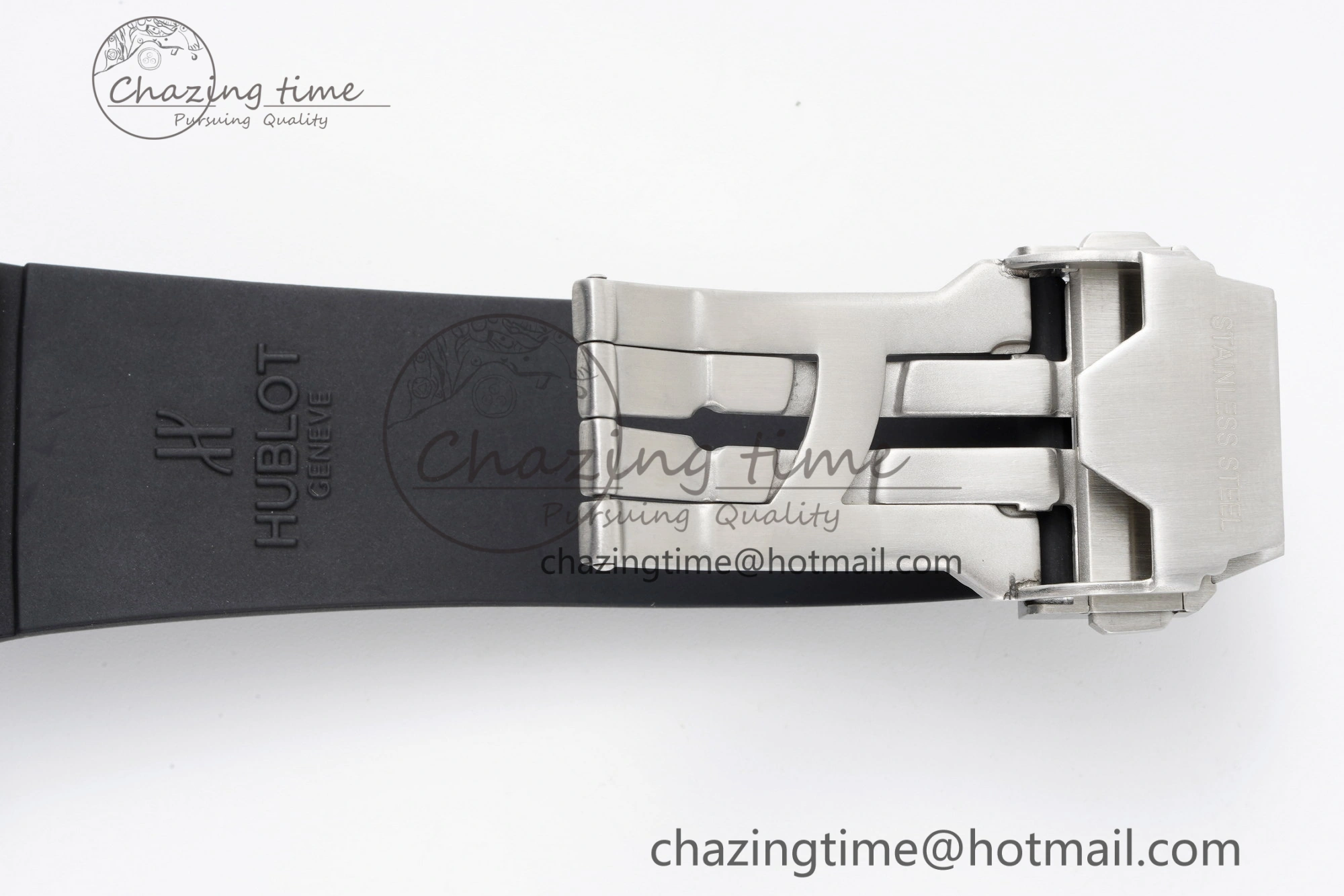 Big Bang Unico SS 45mm BBF 1:1 Best Edition Blue Ceramic Bezel Skeleton Dial on Black Rubber Strap A FreshLook 6758