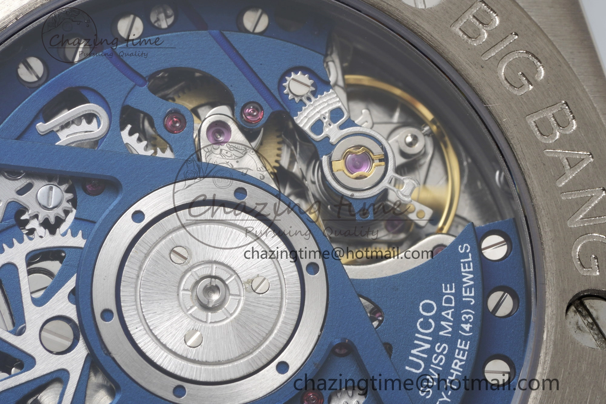 Big Bang Unico SS 45mm BBF 1:1 Best Edition Skeleton Dial on Black Rubber Strap A Soft 6756