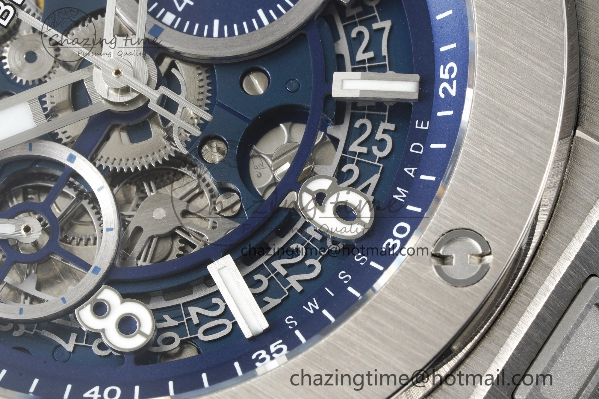 Big Bang Unico SS 45mm BBF 1:1 Best Edition Skeleton Dial on Black Rubber Strap A Soft 6756