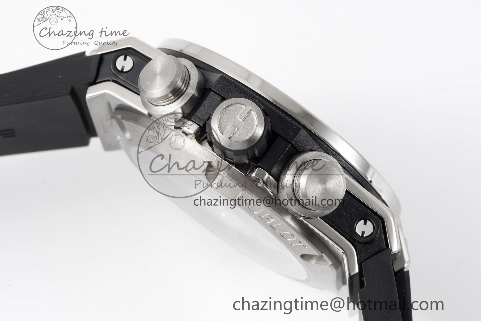 Big Bang Unico SS 45mm BBF 1:1 Best Edition Skeleton Dial on Black Rubber Strap A Soft 6756