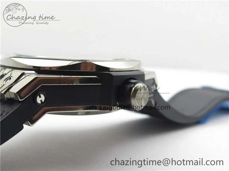 Timeless Big Bang Unico Sang Bleu Titanium HBF Skeleton Dial on Black Gummy Strap HUB 6800