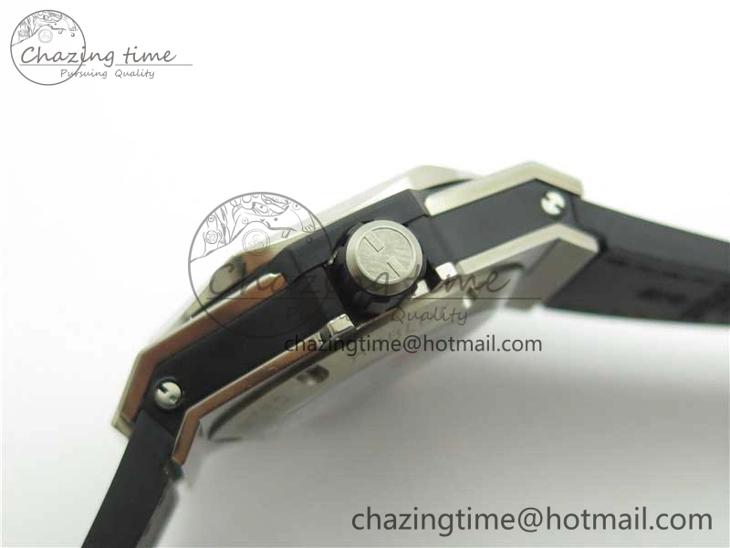 Timeless Big Bang Unico Sang Bleu Titanium HBF Skeleton Dial on Black Gummy Strap HUB 6800