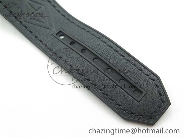 Timeless Big Bang Unico Sang Bleu Titanium HBF Skeleton Dial on Black Gummy Strap HUB 6800