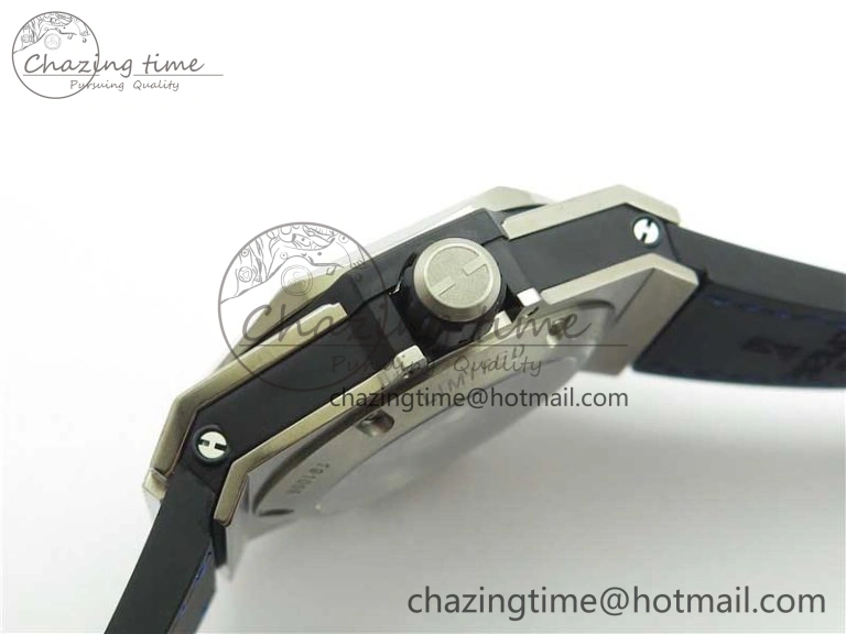 Big Bang Unico Sang Bleu Titanium HBF Skeleton Dial on Blue Gummy Strap HUB TopPick 6801