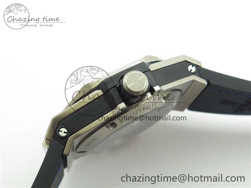 Big Bang Unico Sang Bleu Titanium HBF Skeleton Dial on Blue Gummy Strap HUB TopPick 6801