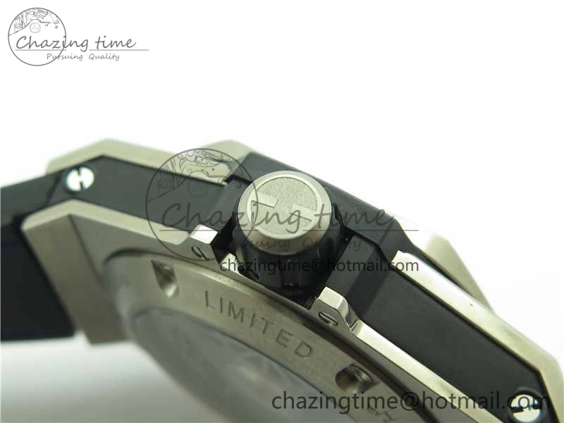 Big Bang Unico Sang Bleu Titanium HBF Skeleton Dial on Blue Gummy Strap HUB TopPick 6801