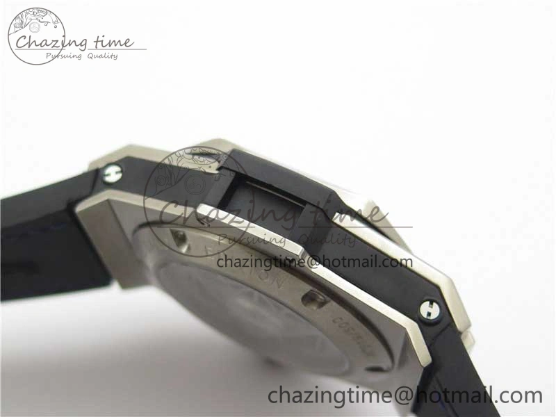 Big Bang Unico Sang Bleu Titanium HBF Skeleton Dial on Blue Gummy Strap HUB TopPick 6801