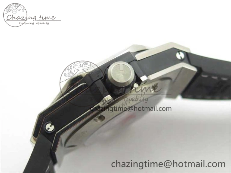 Big Bang Unico Sang Bleu Titanium HBF Skeleton Dial on White Gummy Strap HUB ComfortFit 6803