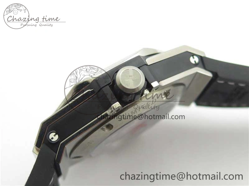 Big Bang Unico Sang Bleu Titanium HBF Skeleton Dial on White Gummy Strap HUB ComfortFit 6803