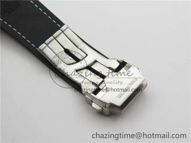 Big Bang Unico Sang Bleu Titanium HBF Skeleton Dial on White Gummy Strap HUB ComfortFit 6803