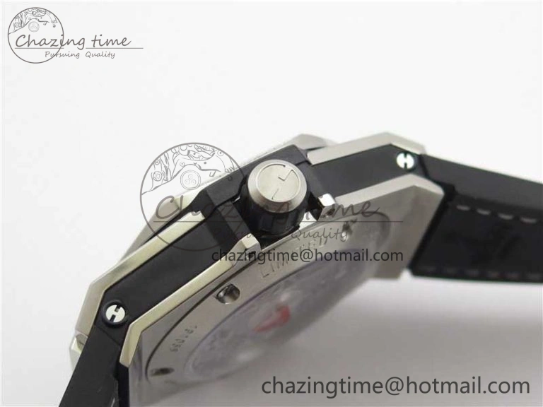 Big Bang Unico Sang Bleu Titanium Diamonds HBF Skeleton Dial on White Gummy Strap HUB FashionForward 6819