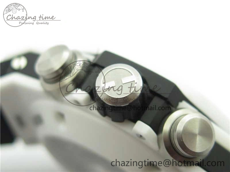 Big Bang Unico White Ceramic HBF 1:1 Best Edition Black Skeleton Dial on Whtie Rubber Strap A MultiPurpose 6825