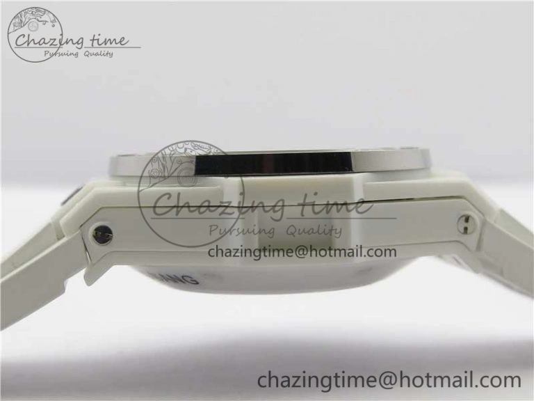Big Bang Unico White Ceramic HBF 1:1 Best Edition White Skeleton Dial Rainbow Bezel on White Rubber Strap A GoAnywhere 6829