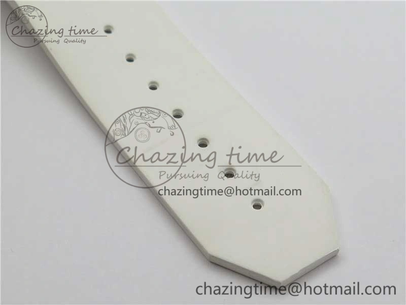 Big Bang Unico White Ceramic HBF 1:1 Best Edition White Skeleton Dial on White Rubber Strap A WellDesigned 6826