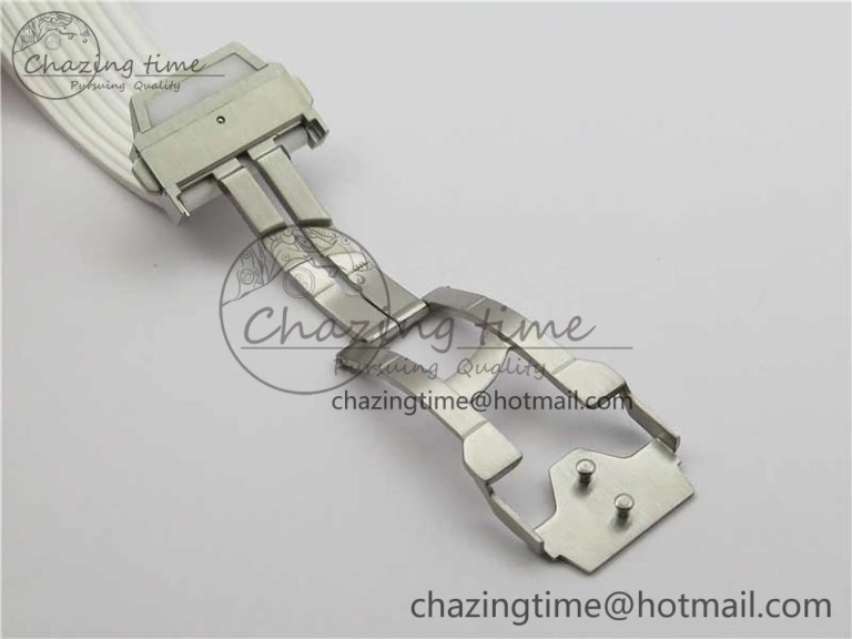 Big Bang Unico White Ceramic HBF 1:1 Best Edition White Skeleton Dial on White Rubber Strap A WellDesigned 6826