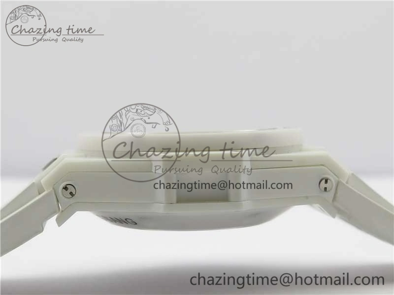 Big Bang Unico White Ceramic HBF 1:1 Best Edition White Skeleton Dial on White Rubber Strap A WellDesigned 6826