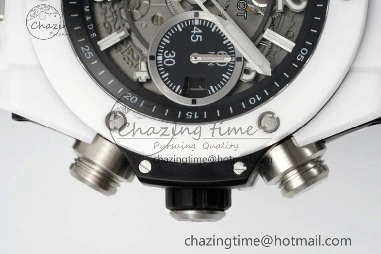 Reliable Big Bang Unico White Ceramic ZF 1:1 Best Edition Skeleton Dial on White Rubber Strap A 6772