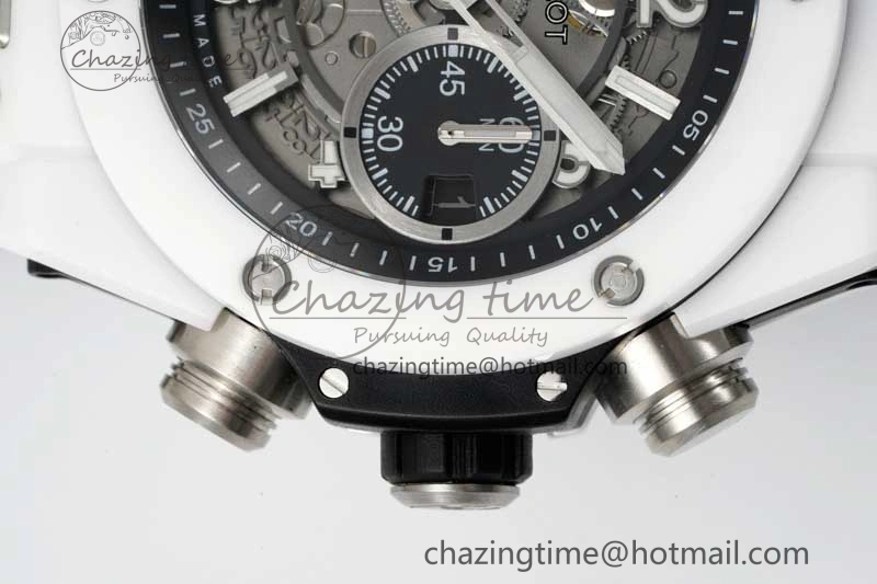 Reliable Big Bang Unico White Ceramic ZF 1:1 Best Edition Skeleton Dial on White Rubber Strap A 6772