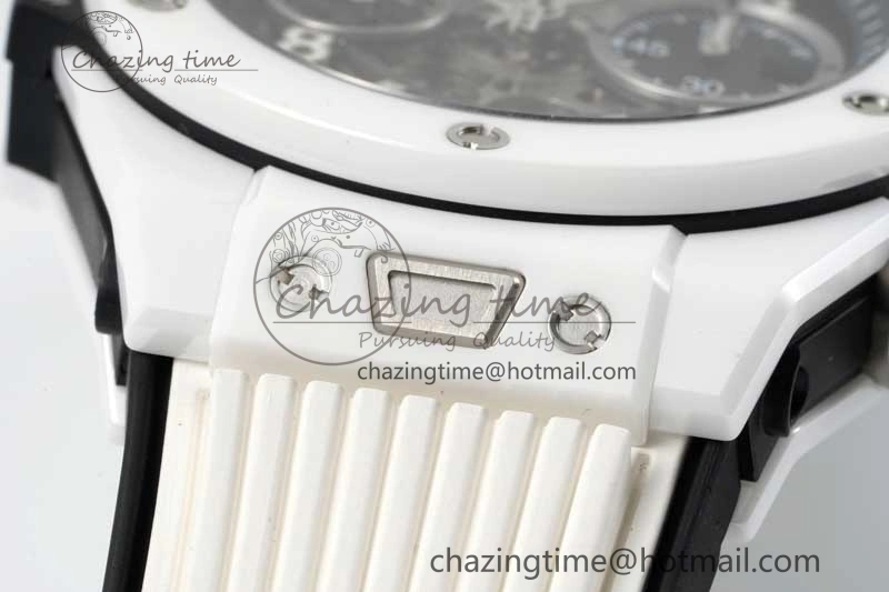 Reliable Big Bang Unico White Ceramic ZF 1:1 Best Edition Skeleton Dial on White Rubber Strap A 6772
