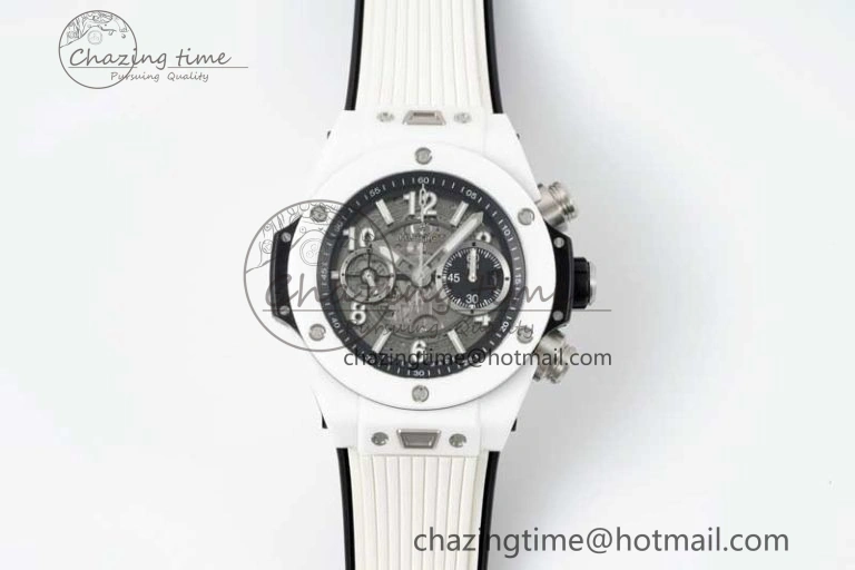 Reliable Big Bang Unico White Ceramic ZF 1:1 Best Edition Skeleton Dial on White Rubber Strap A 6772