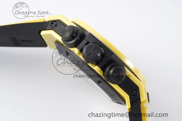 Big Bang Unico Yellow Magic Ceramic BBF 1:1 Best Edition Skeleton Dial on Yellow Rubber Strap A Tailored 6746