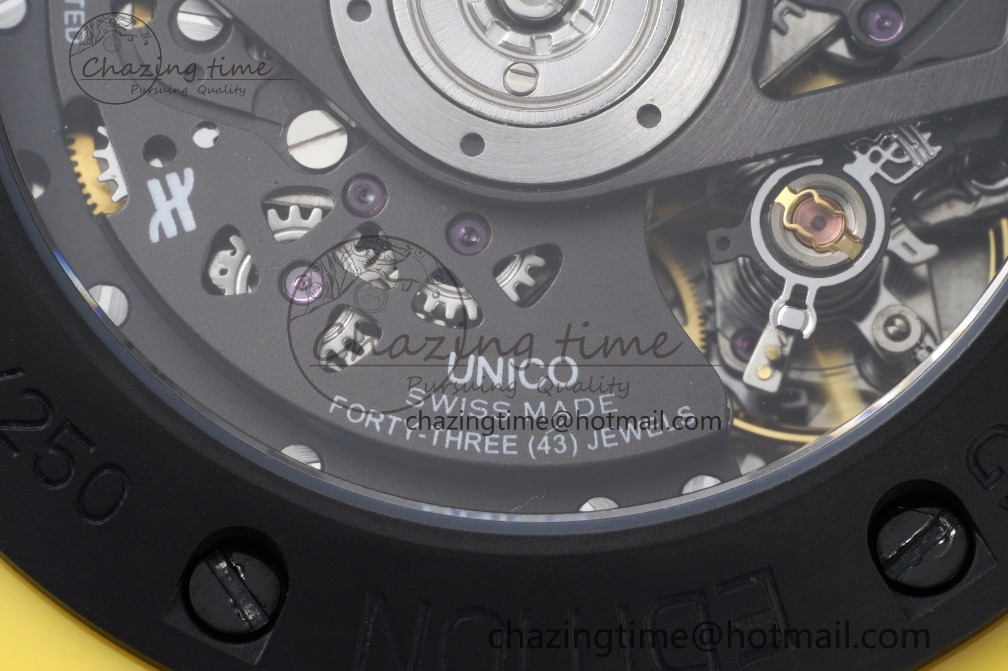 Big Bang Unico Yellow Magic Ceramic BBF 1:1 Best Edition Skeleton Dial on Yellow Rubber Strap A Tailored 6746