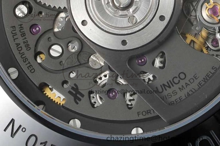 Unique Big Bang Unico Yellow Magic Ceramic ZF 1:1 Best Edition Skeleton Dial on Yellow Rubber Strap A 6773