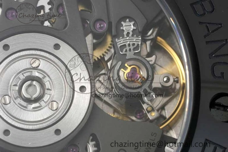 Unique Big Bang Unico Yellow Magic Ceramic ZF 1:1 Best Edition Skeleton Dial on Yellow Rubber Strap A 6773