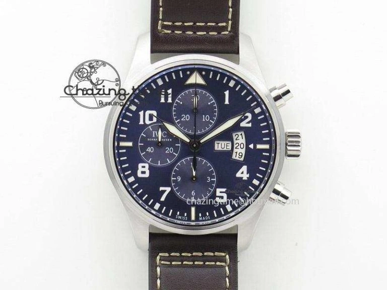 Stylish Big Pilot 5019 Ceramic Case Black Dial Green Markers Asian 23J 7396