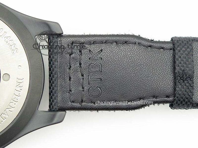Stylish Big Pilot 5019 Ceramic Case Black Dial Green Markers Asian 23J 7396