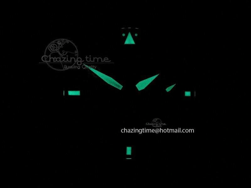 Stylish Big Pilot 5019 Ceramic Case Black Dial Green Markers Asian 23J 7396
