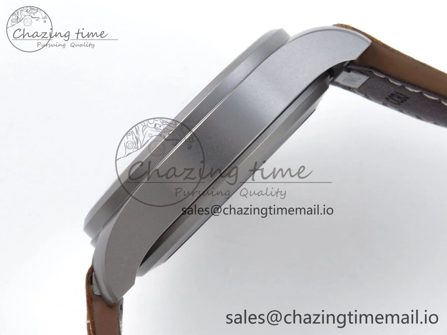 Original Big Pilot IW329701 M+F 1:1 Best Edition Black Dial on Brown Leather Strap MY 7005