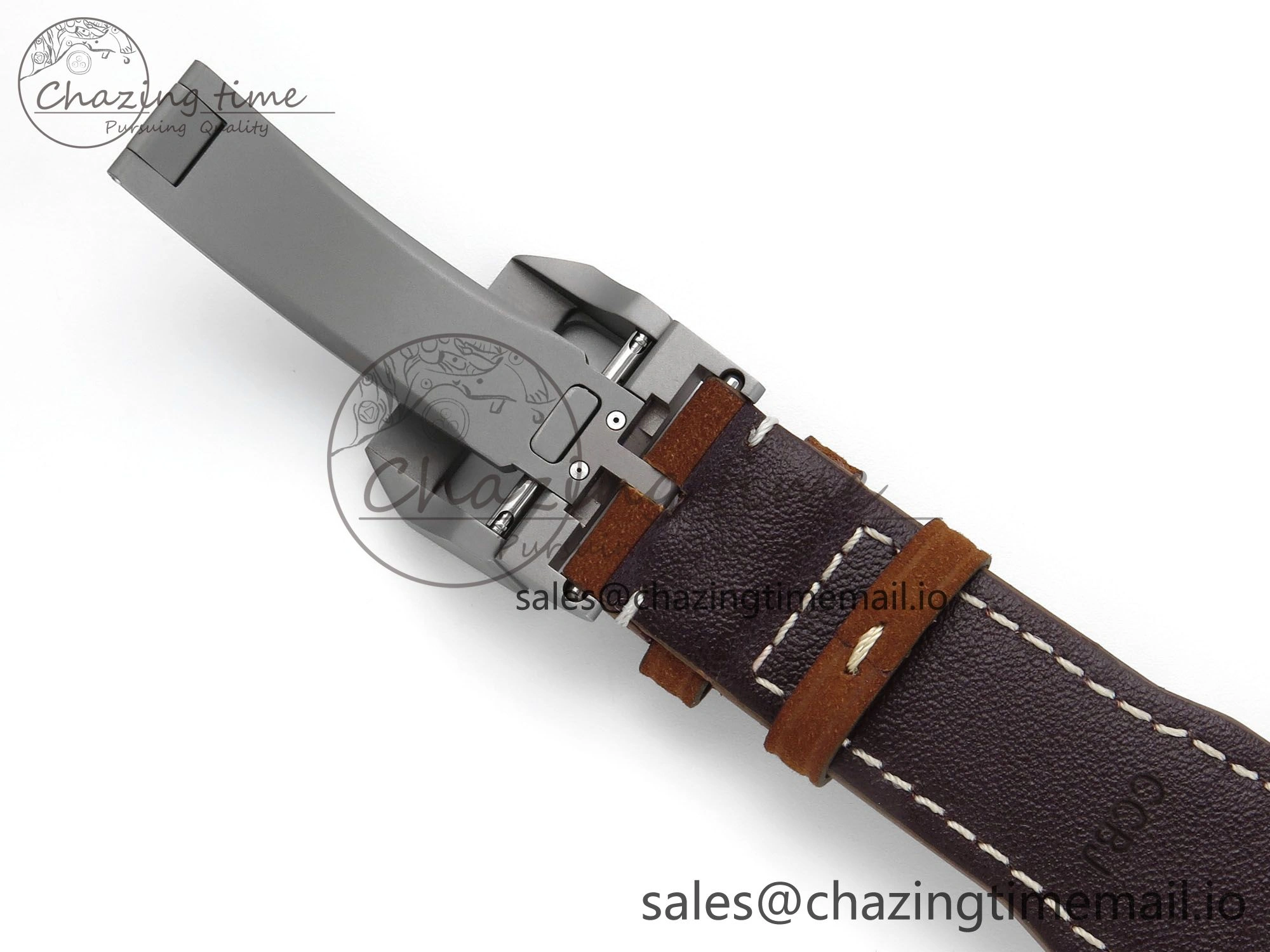 Original Big Pilot IW329701 M+F 1:1 Best Edition Black Dial on Brown Leather Strap MY 7005