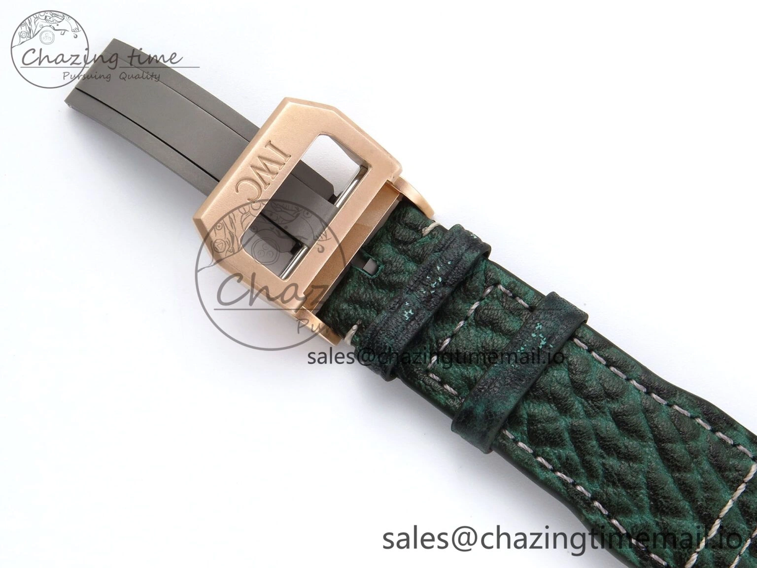 Big Pilot IW329702 M+F 1:1 Best Edition Green Dial on Green Leather Strap MY Casual 7006