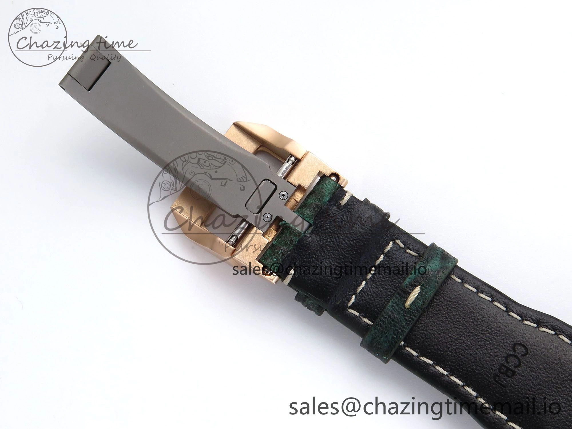 Big Pilot IW329702 M+F 1:1 Best Edition Green Dial on Green Leather Strap MY Casual 7006