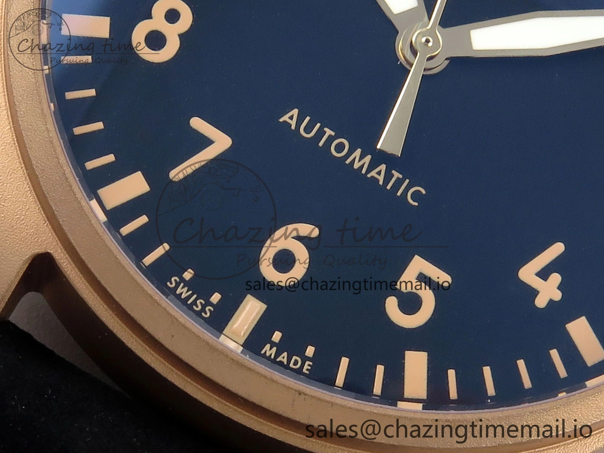 Lightweight Big Pilot IW329703 M+F 1:1 Best Edition Black Dial on Black Nylon Strap MY 7004