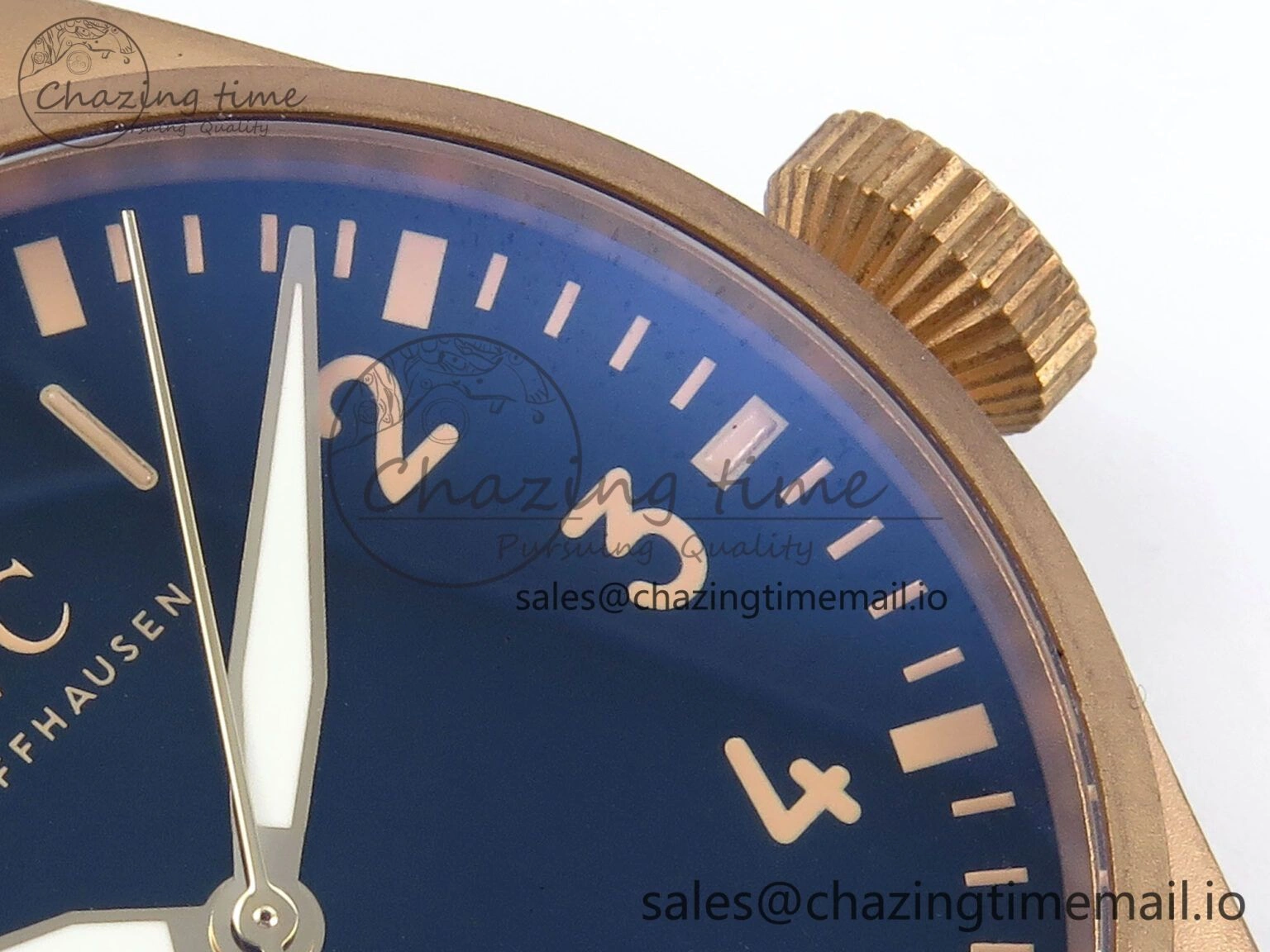 Lightweight Big Pilot IW329703 M+F 1:1 Best Edition Black Dial on Black Nylon Strap MY 7004