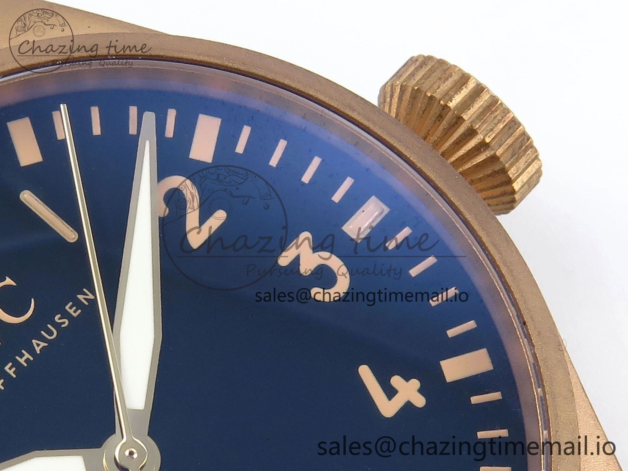 Lightweight Big Pilot IW329703 M+F 1:1 Best Edition Black Dial on Black Nylon Strap MY 7004