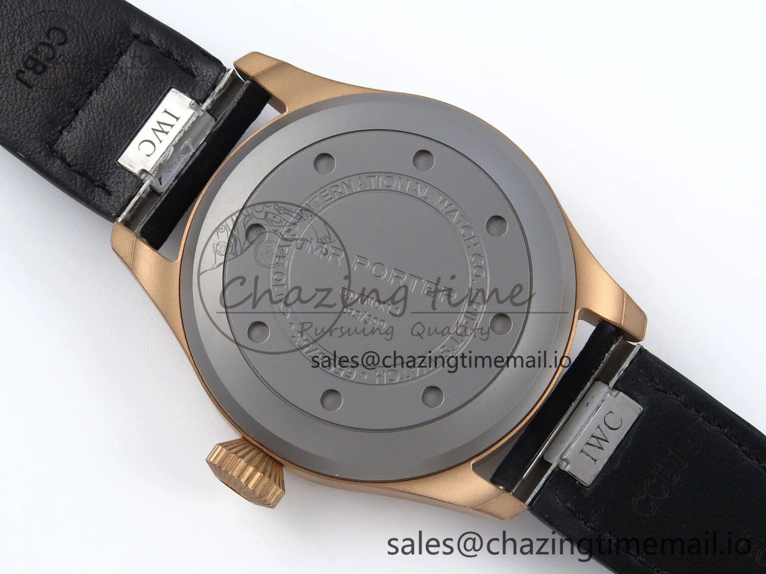 Lightweight Big Pilot IW329703 M+F 1:1 Best Edition Black Dial on Black Nylon Strap MY 7004