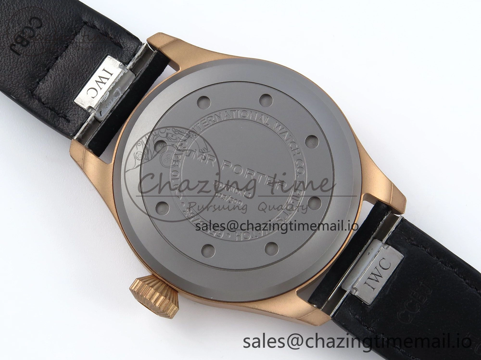 Lightweight Big Pilot IW329703 M+F 1:1 Best Edition Black Dial on Black Nylon Strap MY 7004