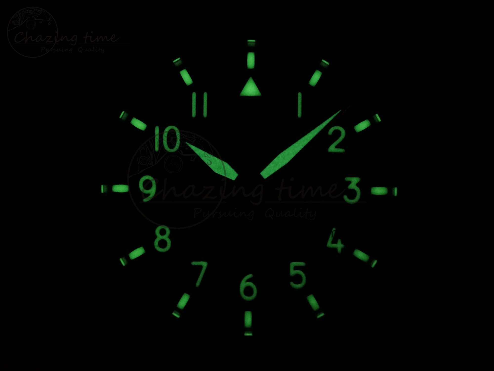 Resilient Big Pilot IW329802 M+F 1:1 Best Edition Green Dial on Green Nylon Strap MY 7002