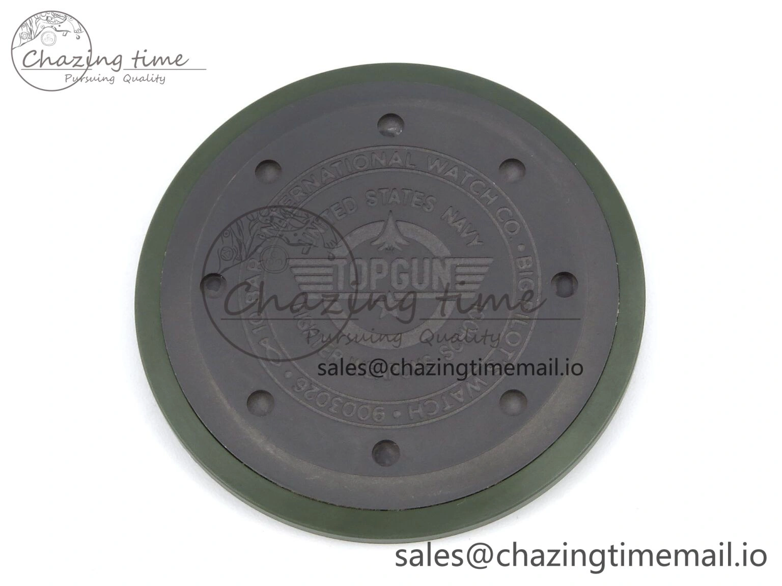 Resilient Big Pilot IW329802 M+F 1:1 Best Edition Green Dial on Green Nylon Strap MY 7002